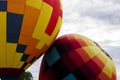 Two Colorful Hot-Air Balloons Royalty Free Stock Photo