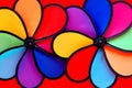 Two colorful pinwheels Royalty Free Stock Photo