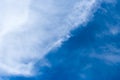 Two colors design blank pattern nature background white clouds and blue sky Royalty Free Stock Photo