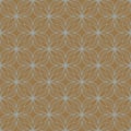 Light blue on brown geometric tile oval and circle scribbly lines seamless repeat pattern background