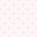 Pink on white geometric tile oval and circle scribbly lines seamless repeat pattern background