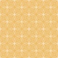 White on orange geometric tile oval and circle scribbly lines seamless repeat pattern background