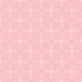 White on pink geometric tile oval and circle scribbly lines seamless repeat pattern background Royalty Free Stock Photo