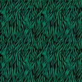 Green on black zebra stripe print seamless repeat pattern background