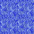 Light blue on blue zebra stripe print seamless repeat pattern background