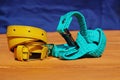 Two coloured leather belts Royalty Free Stock Photo