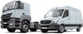 Two commercial vehicle