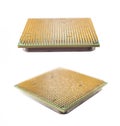 Two computer chip closeup