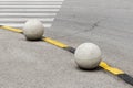Two concrete balls Royalty Free Stock Photo