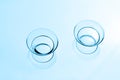 Two contact lenses Royalty Free Stock Photo