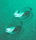 Two Contact Lenses Royalty Free Stock Photo
