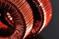 Two copper inductors Royalty Free Stock Photo