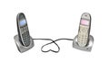 Two cordless telephones