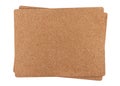 Two cork mat isolated on white background Royalty Free Stock Photo