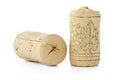 Two corks from wine bottles Royalty Free Stock Photo