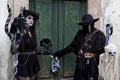 Two Cosplayers dressed as Steampunk Horror at the Lucca Comics and Games 2022 cosplay event.