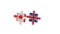 White for Put the Puzzle to Canada and British Flag