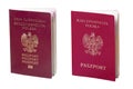 Two covers of a Polish passport. Identification documents needed for checks at the state border Royalty Free Stock Photo