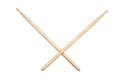 Two crossed drumsticks Royalty Free Stock Photo