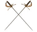 Two crossed swords