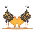 The two crows Royalty Free Stock Photo
