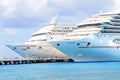 Two Cruise ships at port Royalty Free Stock Photo