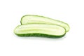 Two cucumber halves Royalty Free Stock Photo