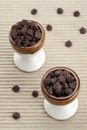 Two cups of chocolate Royalty Free Stock Photo