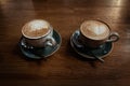 Two cups of coffee Royalty Free Stock Photo