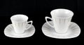 Two cups for coffee and tea. Royalty Free Stock Photo