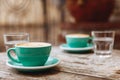 Two cups of coffee Royalty Free Stock Photo