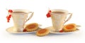 Two cups of tea. Royalty Free Stock Photo