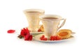 Two cups of tea. Royalty Free Stock Photo