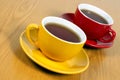 Two cups of tea Royalty Free Stock Photo