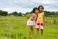 Two cute asian girls Royalty Free Stock Photo