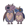 Two cute decorative owls.