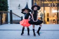 Two cute girls fairies in carnival costumes. Royalty Free Stock Photo