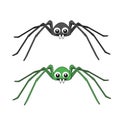 Two cute spider. Royalty Free Stock Photo
