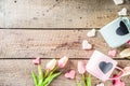 Two cute tea cups with chalkboard hearts