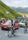 Two Cyclists on Col de Peyresourde - Tour de France 2014