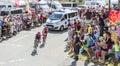 Two Cyclists on Col du Glandon - Tour de France 2015