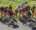 Two Cyclists on Grand Colombier - Tour de France 2016