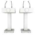 Two 3d Speaker Podiums