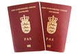 Two danish passports Royalty Free Stock Photo