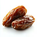 Two dates on a white background Royalty Free Stock Photo