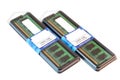 Two DDR2 memory modules in the package Royalty Free Stock Photo
