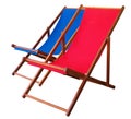 Two Deckchairs Royalty Free Stock Photo