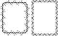 Two decorative frames. Pattern Royalty Free Stock Photo