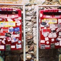 Two decoratives letterboxes in Italia