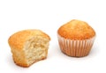 Two delicious muffins Royalty Free Stock Photo